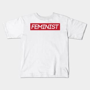 Red Feminist Logo Kids T-Shirt